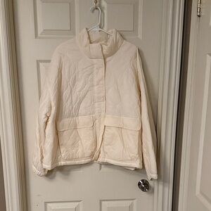 Old Navy Cream Puffer Lightweight Jacket